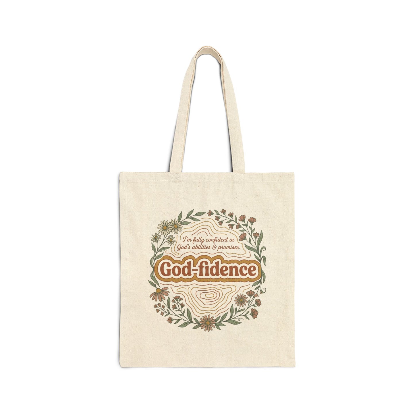 God-Fidence Christian Tote Bag — "I am fully confident in God's abilities & promises"