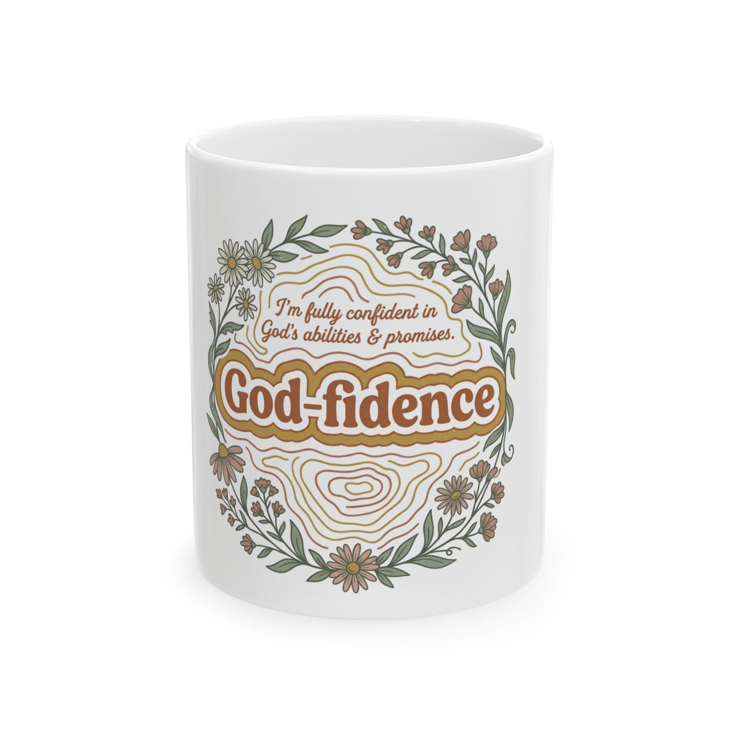 God-fidence Ceramic Mug, 11oz