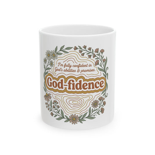 God-fidence Ceramic Mug, 11oz